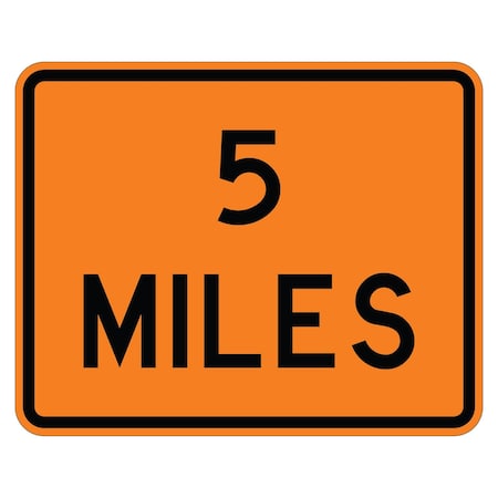 Sign Solutions Usa 24 in Height, 30 in Width, Aluminum, Horizontal Rectangle DUS08WZO3024W16-3P5